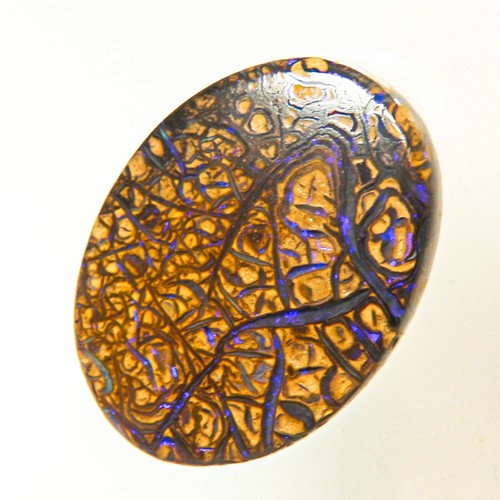 24.5c KOROIT AUSSIE BOULDER OPAL GEMSTONE POLISHED CABOCHON UNSET OCA18073