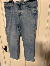 GAP Jeans Women's 16/33 Vintage Slim High Rise Distressed Blue
