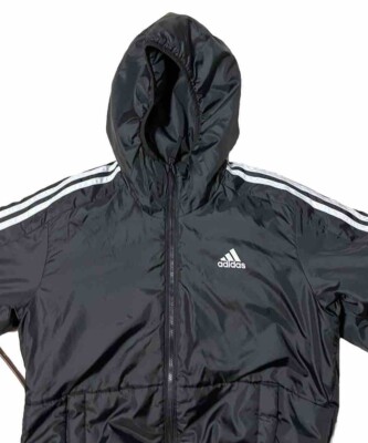 Adidas Primegreen Down Puffer Jacket Soccer 3-Stripe Sleeves