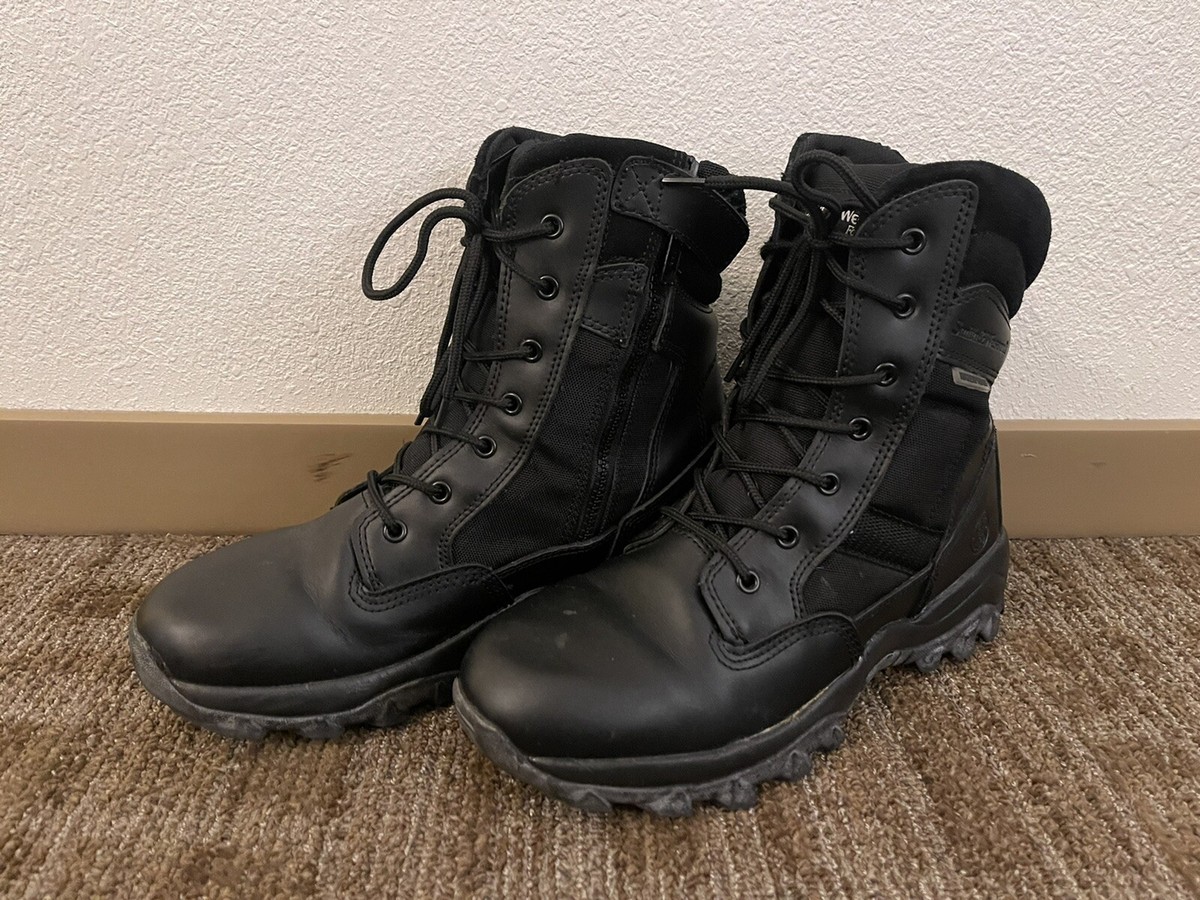 Smith & Wesson Breach Black Leather Tactical Combat Boot 8