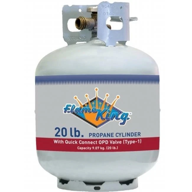 Flame King Max, Empty Steel Propane Cylinder With OPD Valve