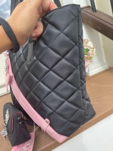 Limited Edition New My Flat In London quilted tote +pouch 2pc set (PU220 - Picture 2 of 10