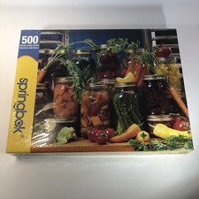 2005 Springbok CANNED VEGGIES 500 PC Jigsaw Puzzle- Sealed Brand NEW