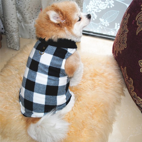 Dog Vest Jacket Clothes Warm Fleece Puppy Cat Sweater Shirt Outfit Small Pet ♪↷ - Picture 25 of 88