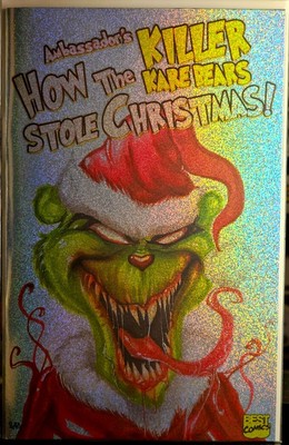 How The Killer Kare Bears Stole Christmas Grinch Homage Glitter Foil #1/5