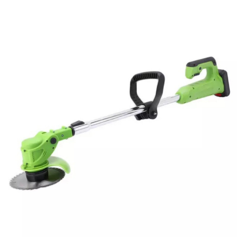 Grazer Weed Cutter - Battery Operated Cordless Metal Blade Grass Trimmer / Edger