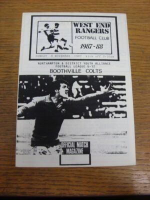08.11.1987 West End Rangers U12 v Boothville Colts U12. UK BESTELLUNGEN ALLE ENTHALTEN FR