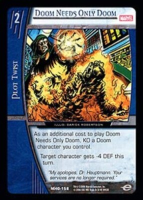 VS System: Doom Needs Only Doom [Played] VS: Marvel Heralds of Galactus ...
