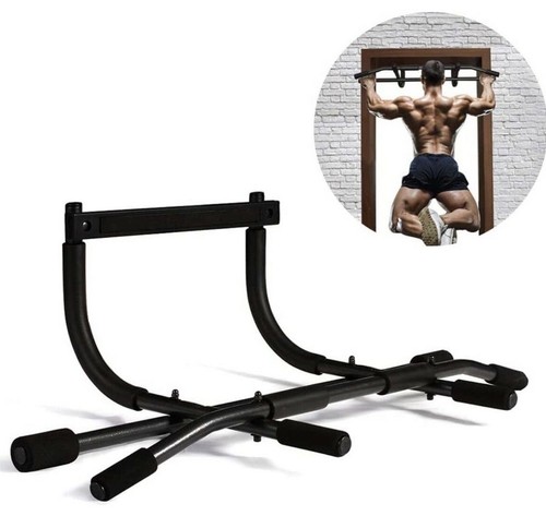 Gym Doorway Pull up Bar W/ Multi-Grip For EXPLOSIVE Full Back and Biceps Workout - Picture 1 of 7