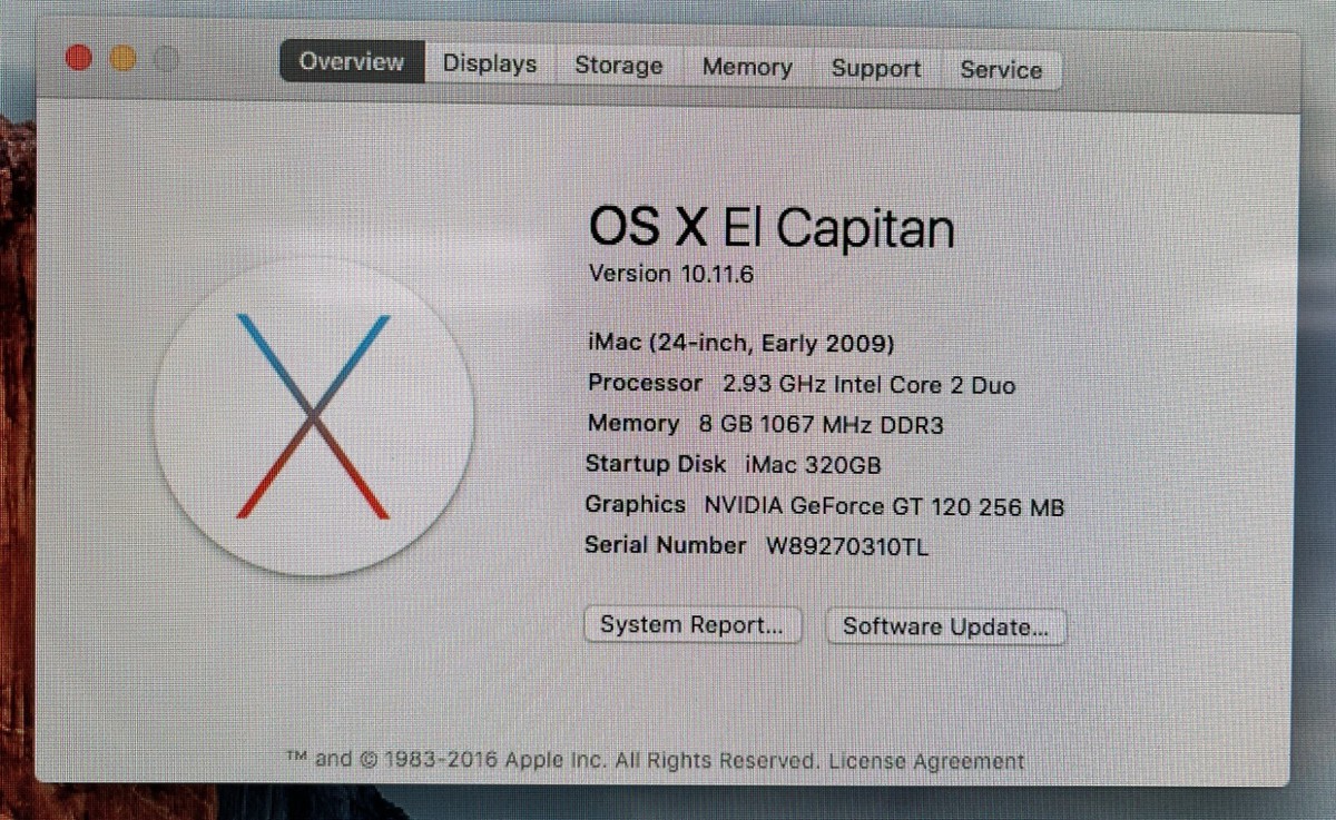 Apple iMac 24-inch July 2009 2.93GHz Intel Core 2 Duo Apple iMac 24-inch July 2009 2.93GHz Intel Core 2 Duo