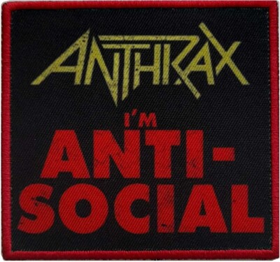 ANTHRAX: ANTI-SOCIAL Standard Patch: I'm Single offizielle Lizenzware