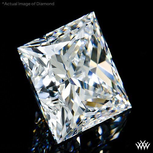 1.072 cts F VS1 AGS Ideal 0 Triple 000 Prinzessin geschliffen loser Diamant $ 11K Bewertung - Bild 2 von 12
