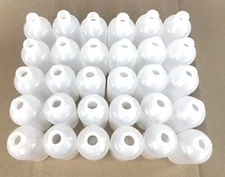 Silgan 6oz Boston Round Natural 24-410 Clear Bottle 45152 [Lot of 30] NOS