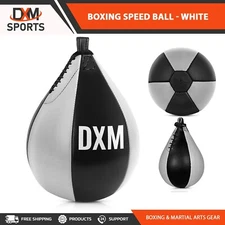 DXM Speed Ball Training Punching Speed Bag PU Leather Boxing MMA Pear Punch Bag