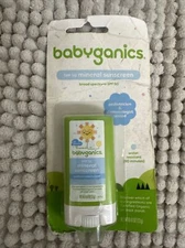 Babyganics SPF 50 Pure Mineral Sunscreen Stick .47 oz NEW