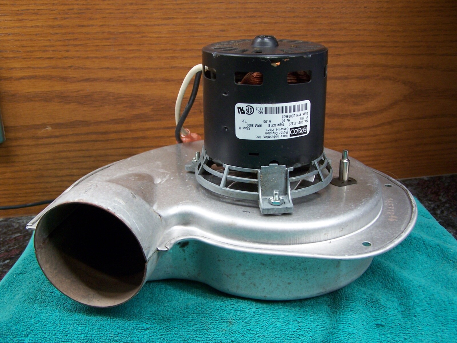 Luxaire Furnace Exhaust Motor Fasco Furnace Draft Inducer Motor