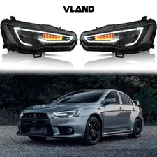 Vland Led Headlights Headlamps For 2008-2017 Mitsubishi Lancer Dual Beam