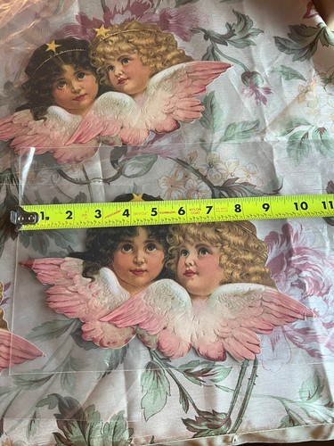 Set aus 4 Vintage geprägten viktorianischen Stanzformen von Engeln/Kirschen 11X6 - Bild 4 von 5