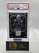 2023 Obsidian - Atomic Material #63/75 - PSA 9 - Anthony Richardson RC - Colts 