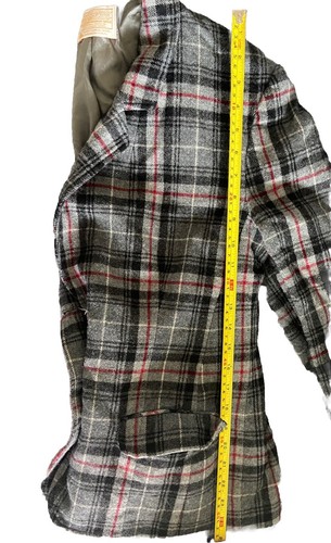 Vintage 50s Pendleton 49er Wool Jacket Womens M Gray Plaid W/red Accent academic - Picture 13 of 13
