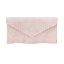 Ladies Envelope Clutch Bag Women Real Suede Leather Wedding Evening Party Bags