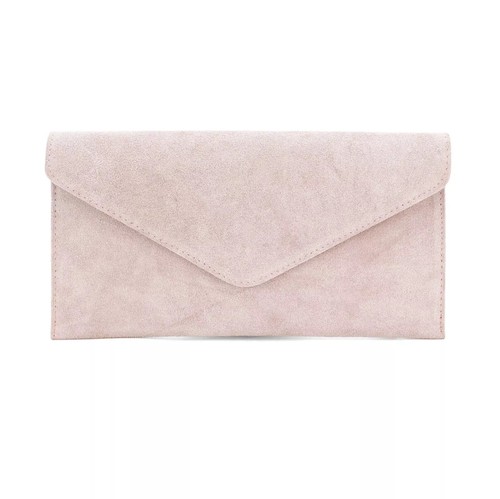 Ladies Envelope Clutch Bag Women Real Suede Leather Wedding Evening Party Bags - Picture 2 of 43