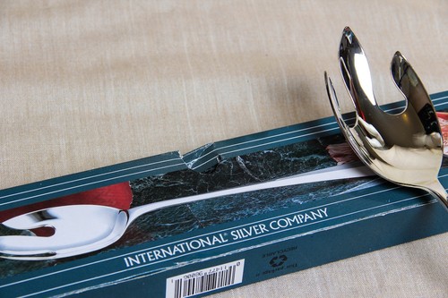 International Silver Company Silverplated Serving Fork 12.5in in Length - Picture 7 of 7