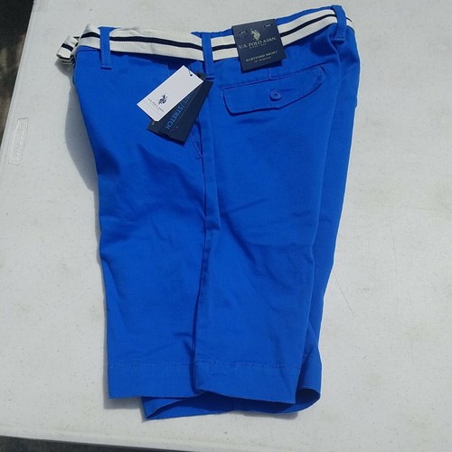US POLO ASSN HARTFORD pantaloncino uomo elasticizzato attivo taglia 30-44 bianco blu lite blue - Foto 2 di 10