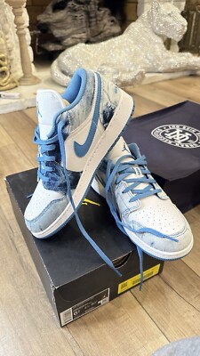 Nike Air Jordan 1 Low GS Washed Denim DM8947 100 GS Sizes
