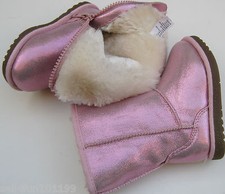 New Jumping Beans Patsy Pink Faux Fur Lined Boots TODDLER Girl Size 5 or7 44.99