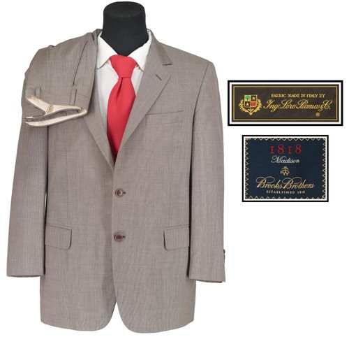 Brooks Brothers x Loro Piana Madison Men's Made In Italy 100% Wool Suit 41R/W35
