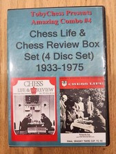 Chess Life Review Newspaper Magazine Data DVD, 4-Disc Set, 1933 - 1975