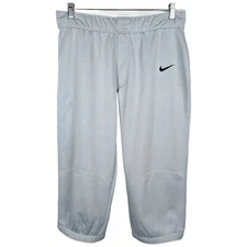 Womens Softball Knickers Medium Gray Capri Pants Nike 