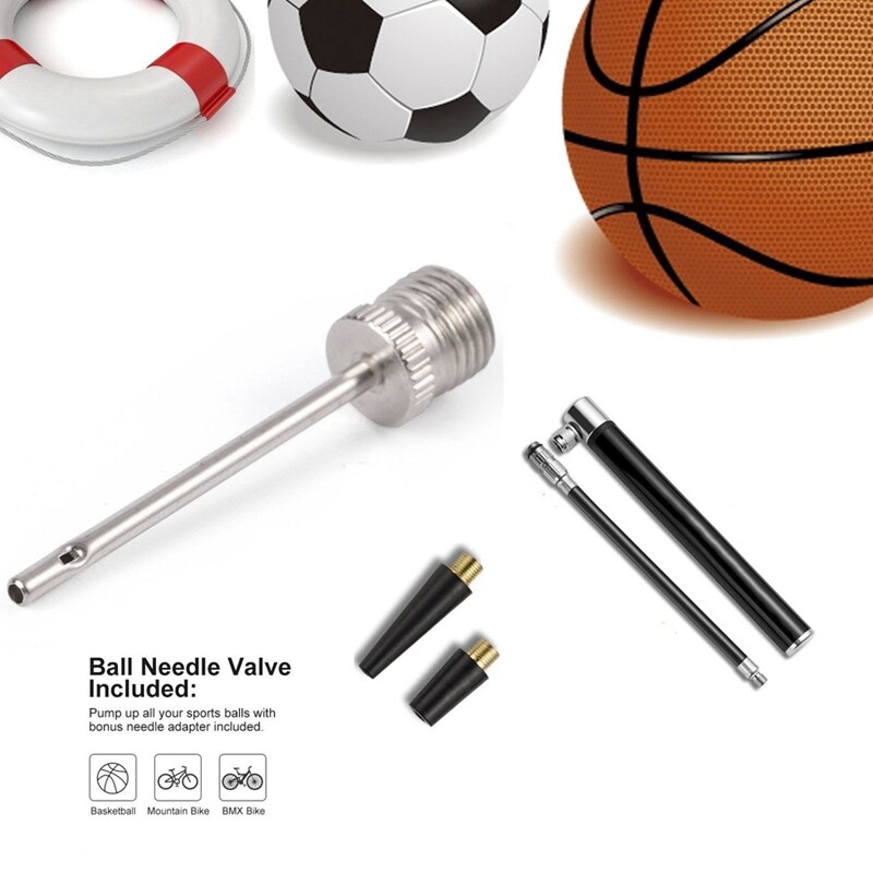 Mountain Bike Pump Basketball Soccer Portable Pump + Air Pressure