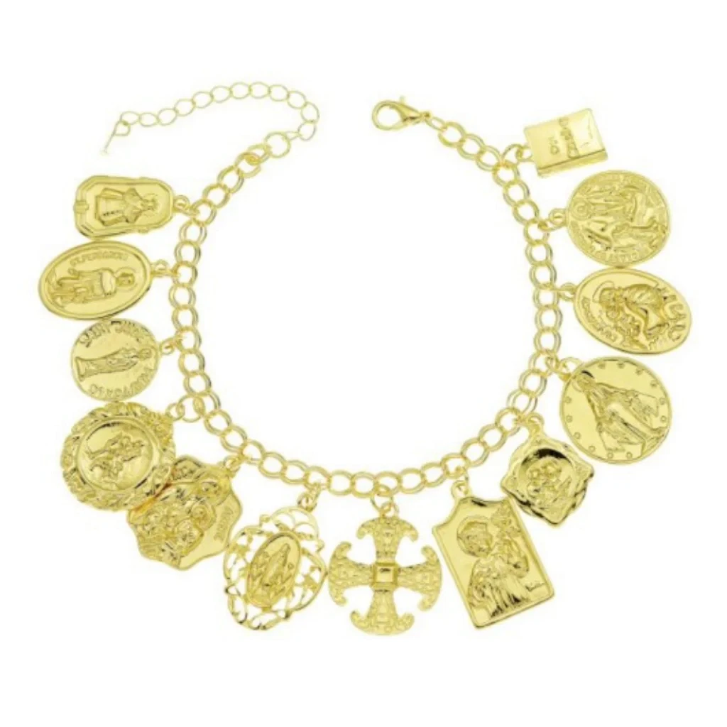 Saints charm bracelet sale