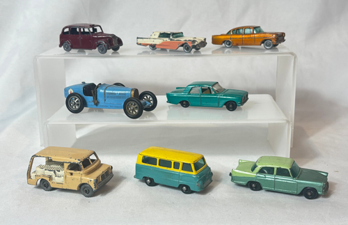 Vintage Lesney Diecast Car Lot 1:64 Bugatti Zephyr Thunderbird Thames Estate Car