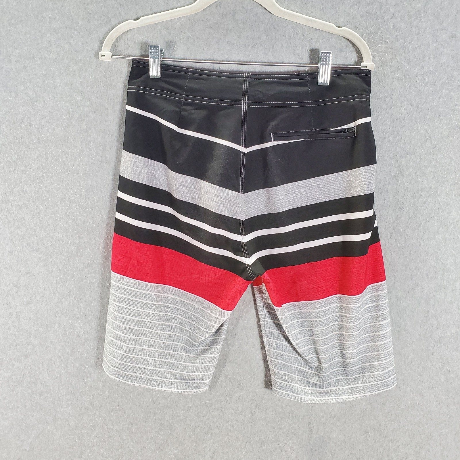 Old Navy Men Swimwear 28 White Black Stripe Board Sho… Gem