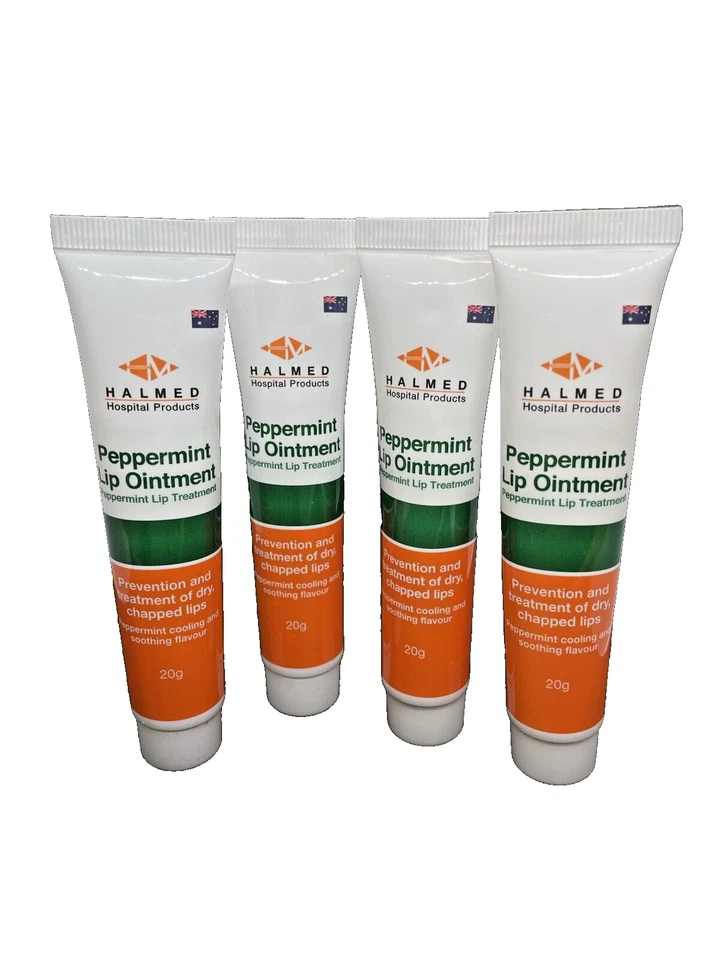 Peppermint Lip Ointment 20g Halmed Hospital Products - Lip Balm NEW x 8 - image 2 of 4