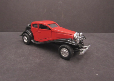 Bugatti Type 50 Red Body Doors Open Yatming 8505 Friction Motorized