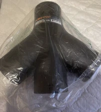 POWERTEC 70275 3-Way Dust Collection Fitting w/Y Shaped Design for 4 in Black 