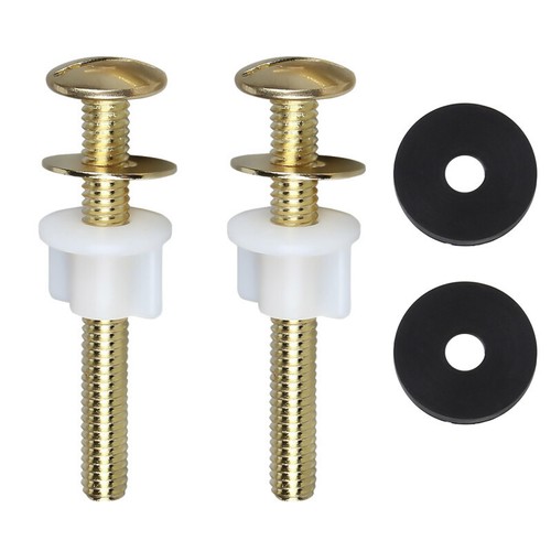 2Pcs Heavy Duty Toilet Seat Screws Toil Stainless Steel Hinge Bolts Nuts Seals - Picture 17 of 17