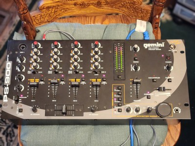 Gemini PS-900 PRO Platinum Series Stereo Preamp DJ Mixer with SAMPLER + PHONO