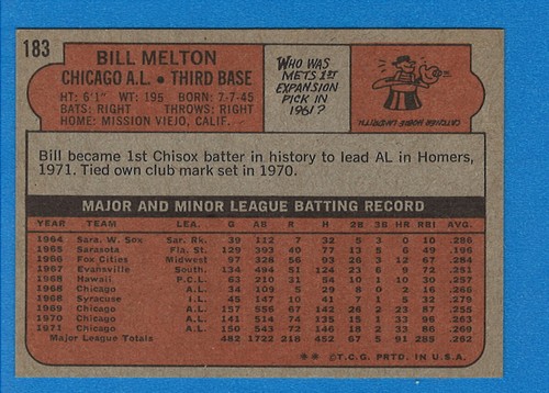 1972 Topps Baseball High Grade U-Pick to complete your set - 第 215/451 張圖片