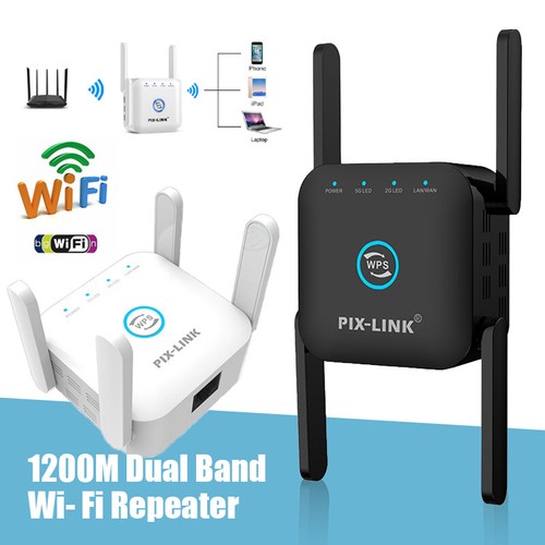 1200Mbps Dual Band WiFi Extender Wireless Network Repeater Signal Booster 2Model - Picture 3 of 14