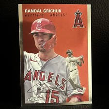 Randal Grichuk 2023 Topps Chrome Platinum Anniversary Base Set Card #245 Angels