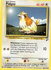Pokemon Pidgey Card #86/130 Base Set 2