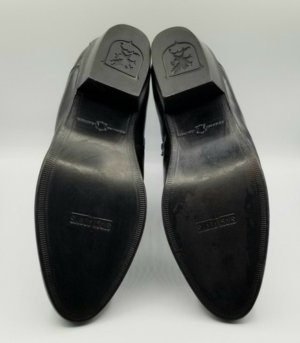 Stacy Adams Men's Santos Plain-Toe Side Zipper Boot Black size 6.5 M Santos Cuba - Picture 10 of 12