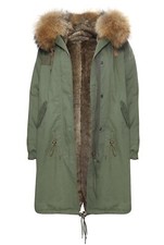 Gorgeous New South West Ten Ladies Long Parka Size Medium Uk 10 Unworn Fur Hood