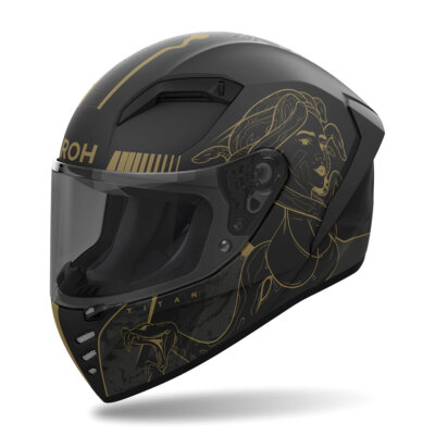 Integral Helm AIROH Connor Titan Schwarz Gold Matt