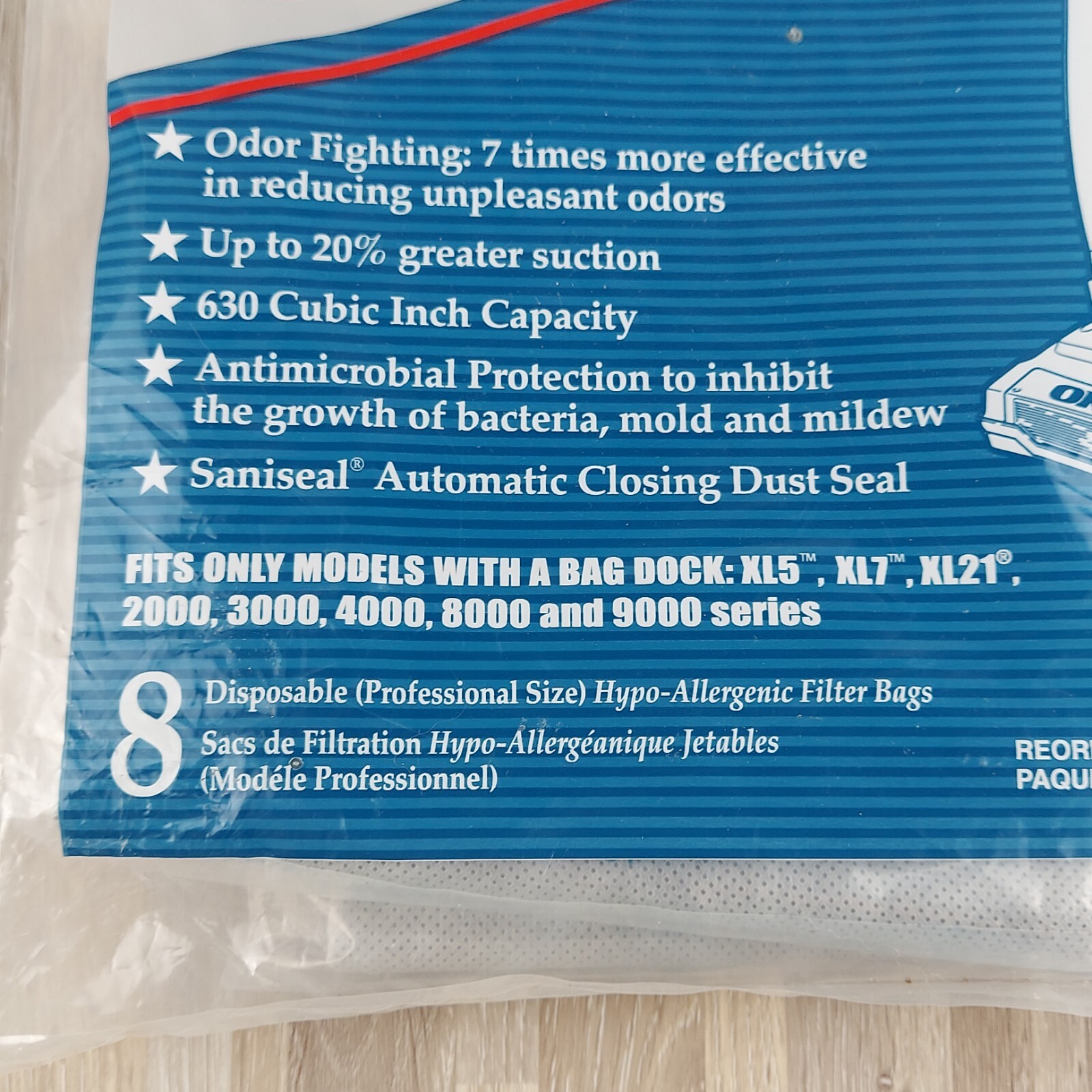 ORECK Type CC 4 Layer Celoc Charcoal Filter Type CC Vacuum Bags CCPK80F